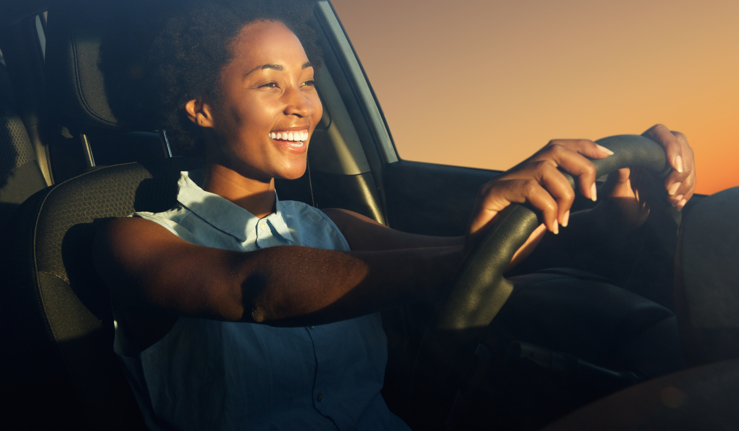 Lady Driving.